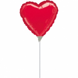 Fóliový balonek Srdce červené - malé