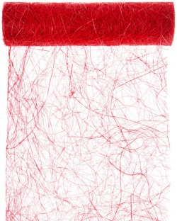 Abaka - lýkové vlákno na stůl červená