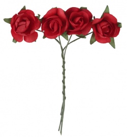 Pugét červených růží dekorace