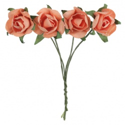 Pugét oranžových růží dekorace
