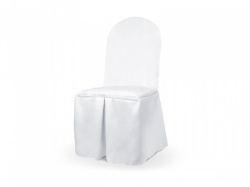 Bílý plátěný potah na židli