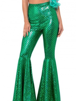 Zelené šupinkaté kalhoty Ariel