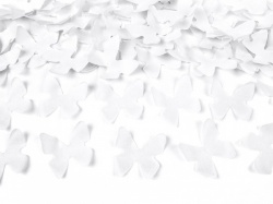 Vystřelovací konfety Bílí motýlci