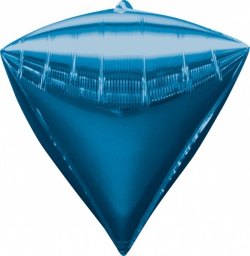 Diamant fóliový balónek modrý