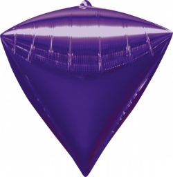 Diamant fóliový balónek fialový