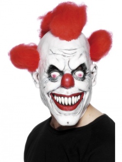 Maska Šílený klaun - červený