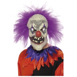 Maska Šílený klaun - fialová