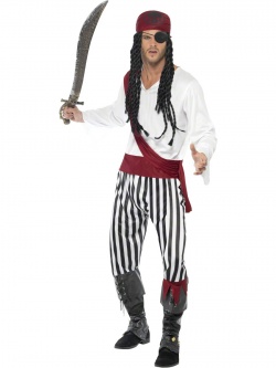 Kostým Pirát - pruhovaný
