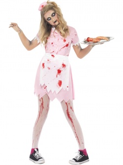 Dětský kostým Zombie servírka
