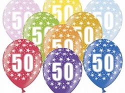 Balónek 50 - 6 kusů