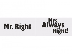 Mr. Right, Mrs. Always right - kartičky