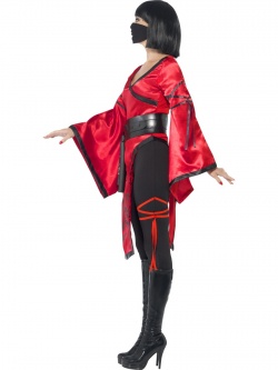 Kostým Ninja žena - červená