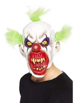 Maska Šílený klaun - zelená