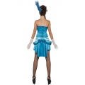 Kostým kankánová tanečnice - modrá