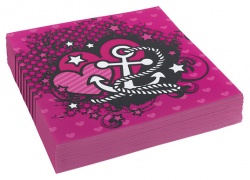 Ubrousky Růžová pirátka Monster high (20 ks)