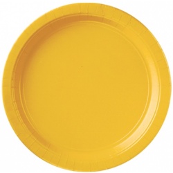 Papírové talířky žluté (8 ks)