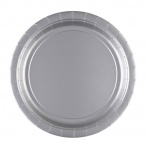 Papírové talíře stříbrné (8 ks)