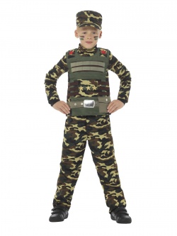 Dětský kostým Voják v maskáčích