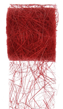 Abaka - lýkové vlákno červená