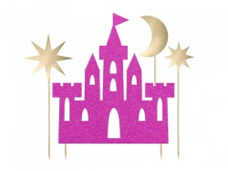 Růžový hrad Princezny dekorace