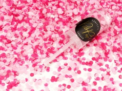 Confetti push pop růžové