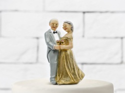 Svatební dortové figurky Zlatá svatba