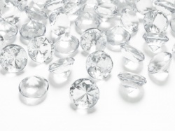 Bílé diamanty konfety II