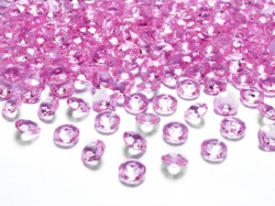 Růžové diamanty konfety