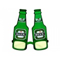 Pivní brýle zelené