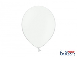 Balónek pastelový - bílý - 10 ks