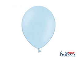 Balónek pastelový - světle modrá barva - 10 ks