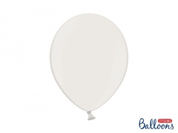 Balónek metalický - bílý - 10 ks