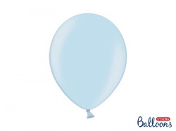 Balónek metalický - světle modrý - 10 ks