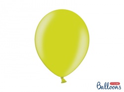 Balónek metalický - světle zelený - 10 ks