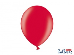 Balónek metalický - červený - 10 ks