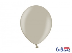 Balónek pastelový - šedá barva - 10 ks