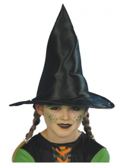Dětský čarodějnický klobouk, lesklý