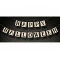 Banner Halloween - černobílý