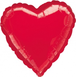 Fóliový balonek Srdce červené - velké